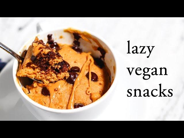 純素懶人簡易點心食譜，8 樣食材內搞定！Lazy Vegan Snack Ideas (easy + healthy)