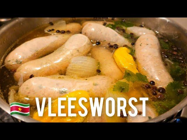  Vleesworst maken volledige recept|making  Surinamese meat sausage|