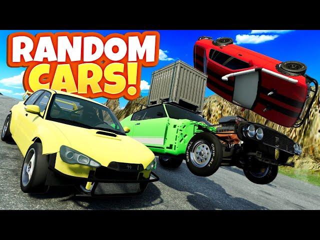 Racing RIDICULOUS Random Car Configurations Down a Mountain in BeamNG Drive!