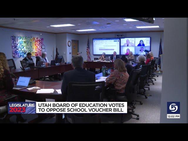 Utah State Board of Education votes to oppose school voucher bill