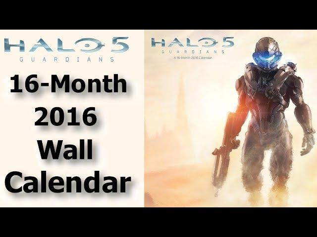 Halo 5: Guardians 2016 Calendar - Art by John Liberto, Darren Bacon, & Sparth