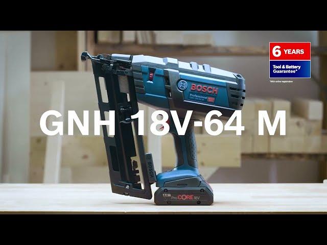 NEW Bosch Cordless Nailer: GNH 18V-64 M Professional