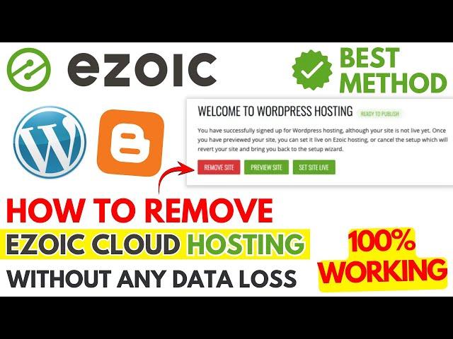 How To Remove Website From Ezoic Cloud Hosting | Ezoic Review