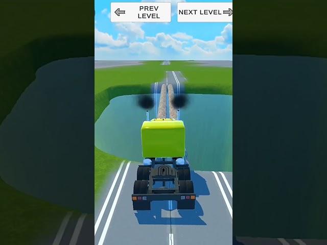 Can a truck cross a wooden bridge? BeamiNG.Drve #beamingdrive #beamngdrive #beamngnoob #beaming