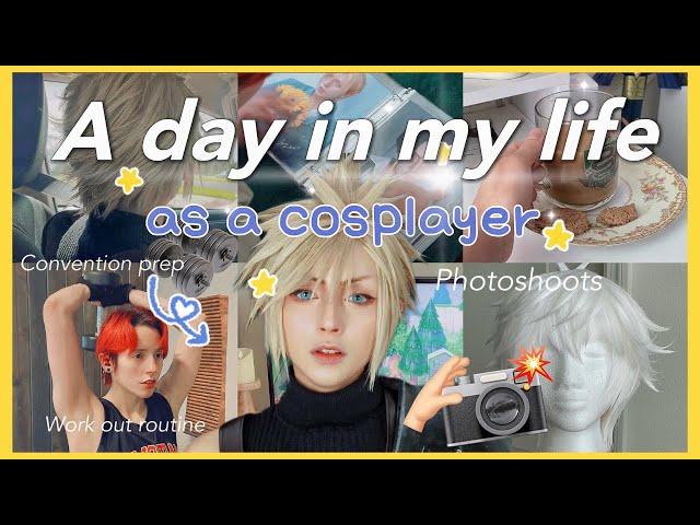 A Day in the life of a Professional Cosplayer | RAYCON earbuds, work out, guesting, wigs and merch 