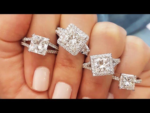 Princess Cut Diamonds: 10 Basic Things You Need to Know When Shopping for Square Engagement Rings