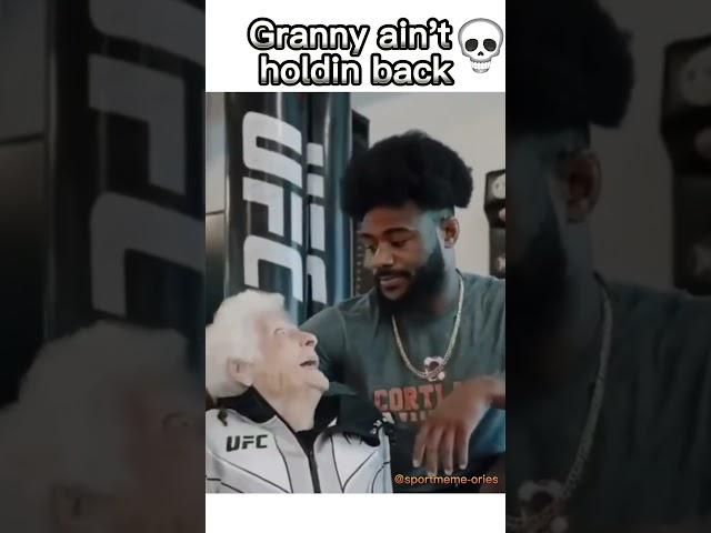 Granny wants to grapple with Aljamain Sterling #lol #memes #funny #ufc #mma #shorts