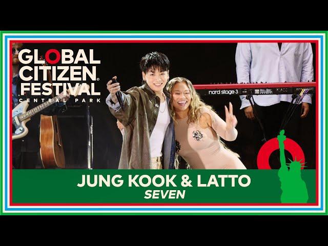 Jung Kook & Latto Perform 'Seven' Live | Global Citizen Festival 2023