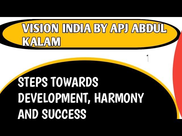 India Vision 2020 ? Dr. Apj Abdul Kalam (Articulation) #CurrentAffairs