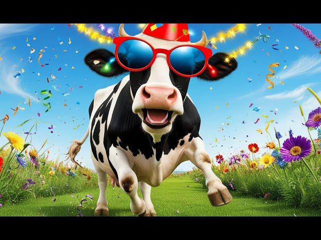 Funny Cow Dance 4 │ Cow Song & Cow Videos 2025