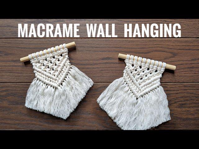 MACRAME WALL HANGING TUTORIAL