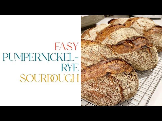 How To Make a Pumpernickel-Rye Sourdough Loaf | A Simple Recipe for Artisan Bread Lovers