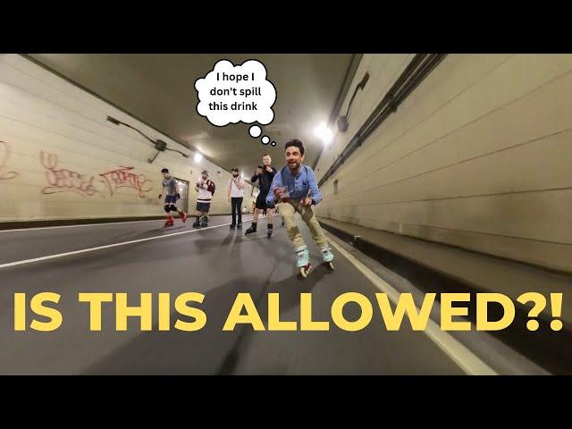 Skating through a Tunnel in New York City - Wednesday Night Skate