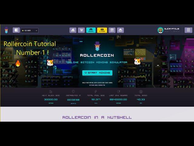 Rollercoin Tutorial Nr 1 ! Mining Simulator,  Earn Crypto while having fun! 