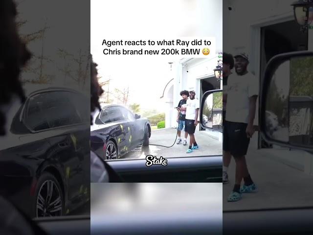 Agent reacts to what Ray did to Chris brand new 200k BMW #agent #amp #asianboyray #shorts