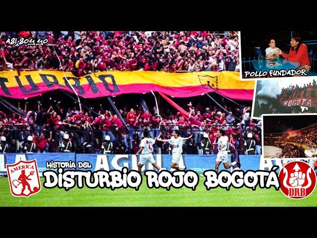 Historia del DISTURBIO ROJO BOGOTÁ - Barra del América de Cali (por Alex Salazar "El Pollo")