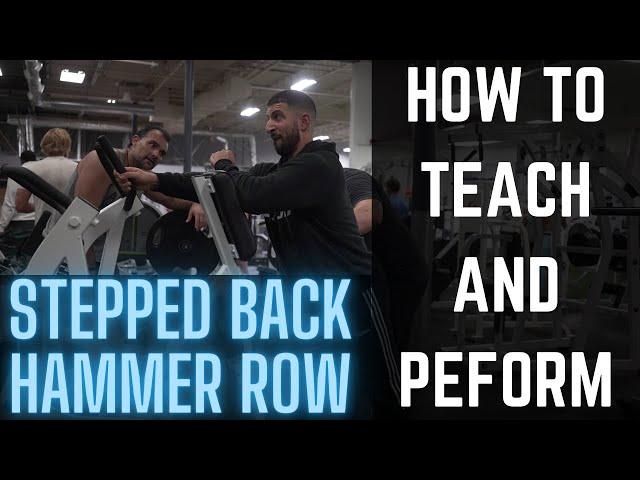 Kneeling Hammer Row - How to teach and perform it