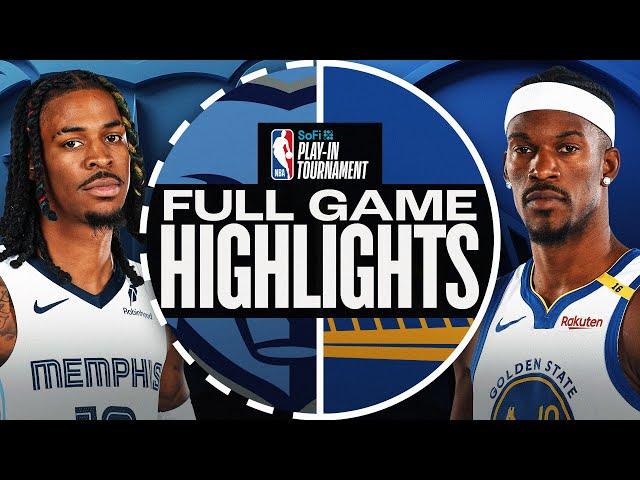 GRIZZLIES at WARRIORS | #SoFiPlayIn | FULL GAME HIGHLIGHTS | April 15, 2025
