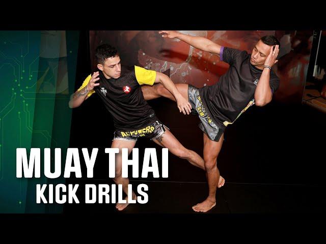 3 Muay Thai Kick Drills with Felype Morais and Panicos Yusuf