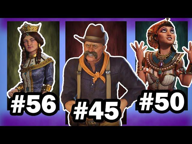 (Civ 6) Ranking EVERY Leader In Civilization 6 In 2022 (Part 1) || Civ 6 Tier List