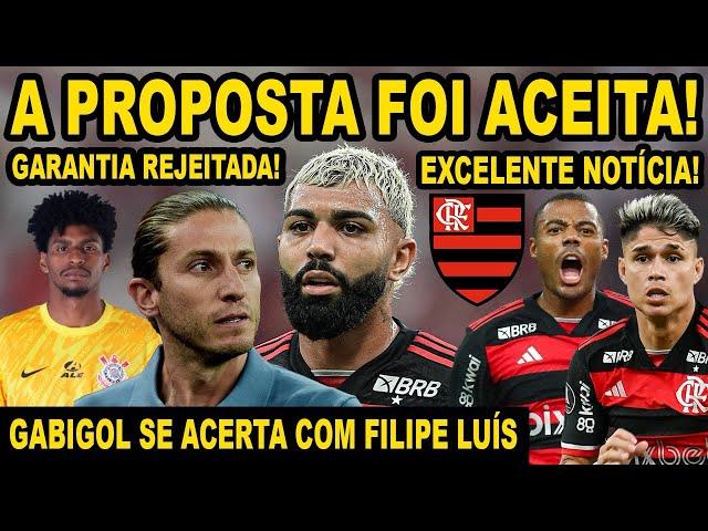 FIM DA NOVELA! NOVA PROPOSTA ACEITA! EXCELENTE NOTÍCIA NO FLAMENGO! GABIGOL SE ACERTOU COM FILIPE E+