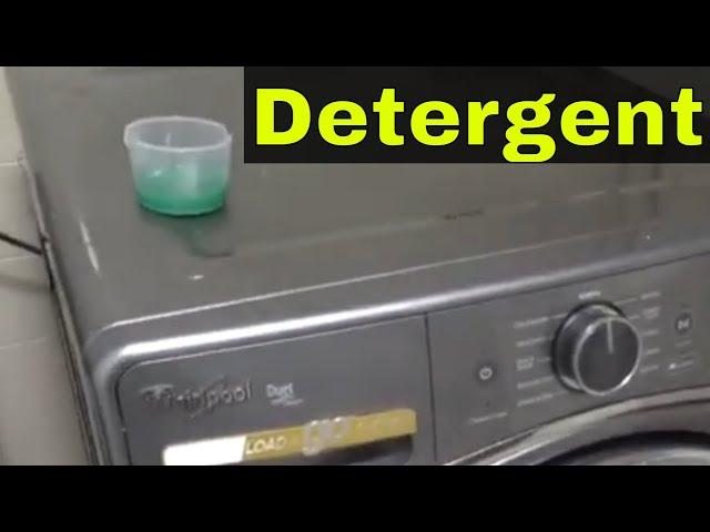 How To Put Detergent In A Whirlpool Washing Machine-Easy Tutorial