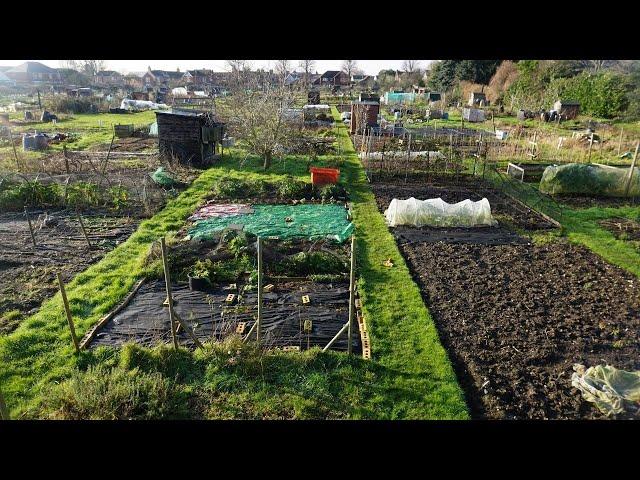 Midwinter allotment garden tour | Jobs | Harvest | Plans