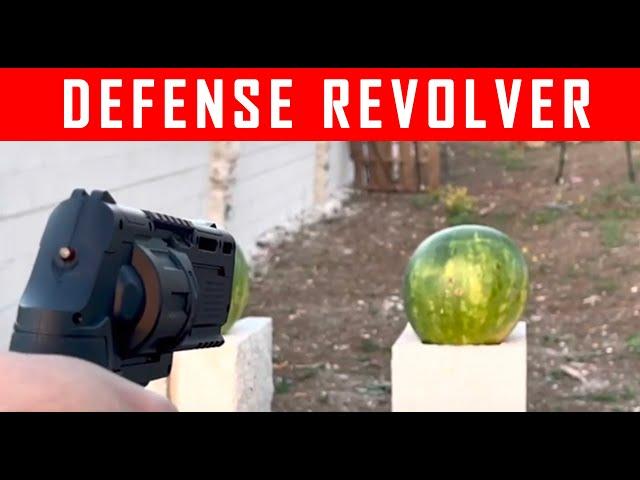 How Destructive Are The HDR 50 TR50 11 Joules Home Defense Revolver? Shooting Through A Watermelon?