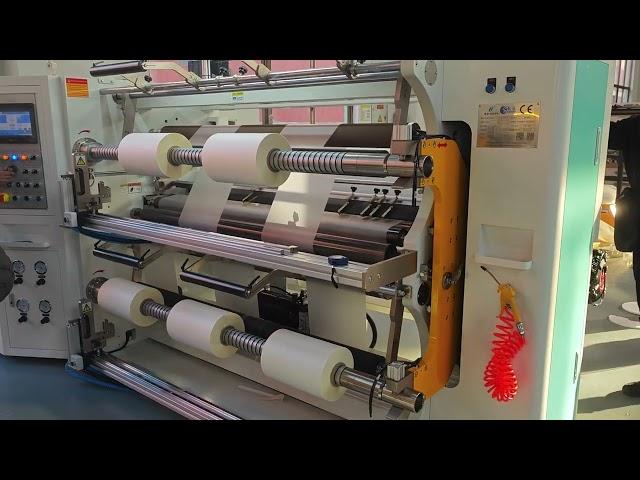 Thermal lamination film slitting rewinding on HN1300 slitter rewinder