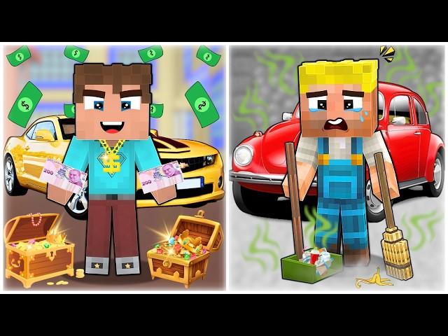 THE LIFE OF THE RICH CHILD AND THE POOR CHILD!  - Minecraft