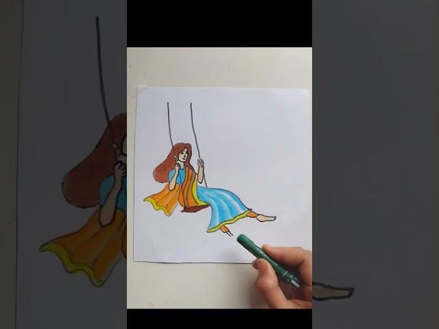 Raja Festival / Raja special drawing #shorts #raja #viral #trending #painting