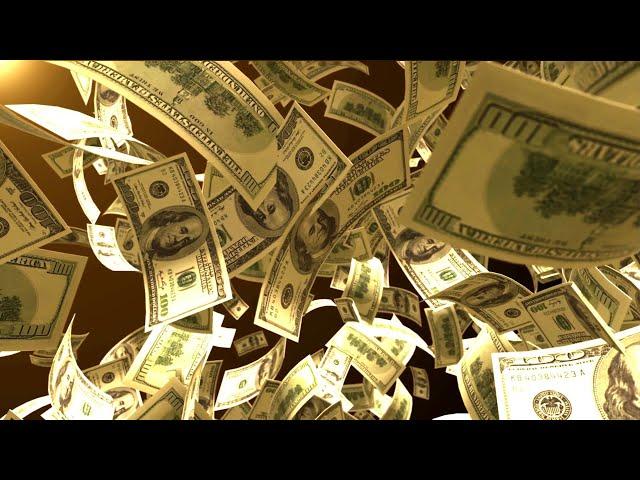 Dollars Falling Down Free video Background Loop - VJ Loops for Background - MONEY Falling