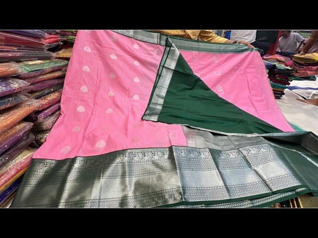 Chickpet Bangalore wholesale Silk sarees||Single saree courier available