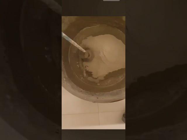 How to Mix Perfect Cement Mortar to Repair a Floor Hole!  #cement