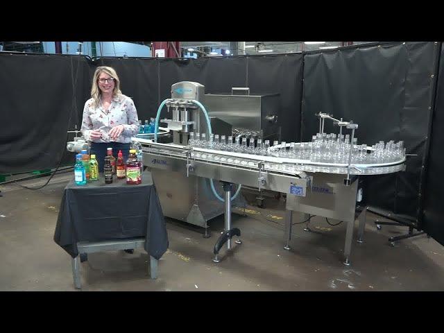 Cozzoli Semi-Auto Dual Head Table Top Piston Filler Demonstration