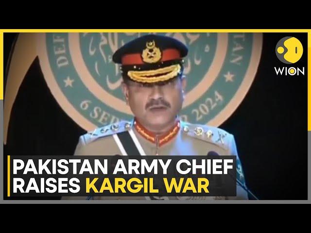 Pakistan General Asim Munir clubs Kargil war with other wars against India | WION