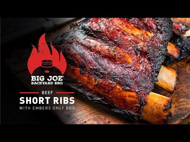 Beef Short Ribs on Kamado Joe | Easy Beef Short Ribs Recipe | Big Joe Backyard BBQ