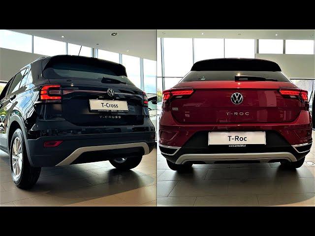 New Volkswagen T-ROC 2023 vs New Vw T-Cross 2023 Comparison by Supergimm