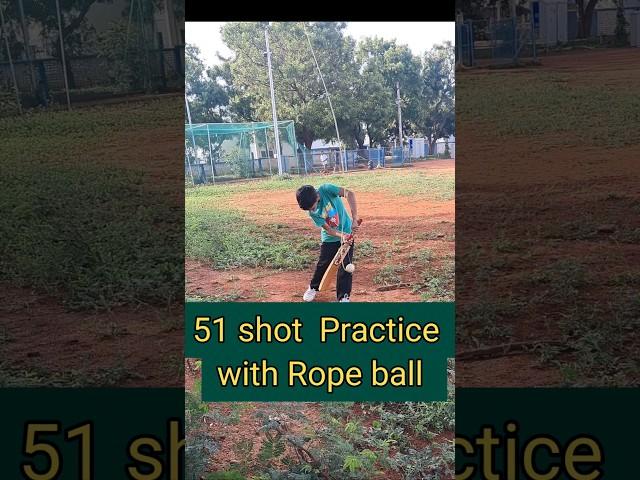 Batting drill with hanging rope ball#ytshorts #cricketshorts #cricketlover