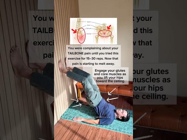 Tailbone Pain Relief Exercise!! #tailbonepain