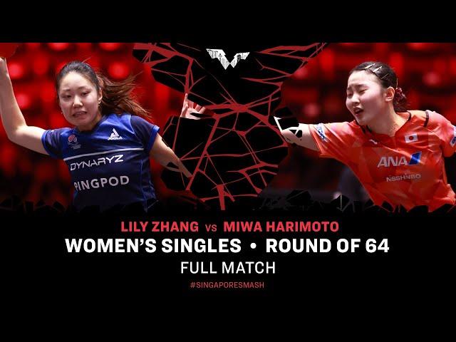 FULL MATCH | Miwa HARIMOTO vs Lily ZHANG | WS R64 | #SingaporeSmash 2024