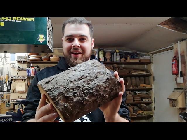 Woodturning a Chestnut log bowl for the Vicar