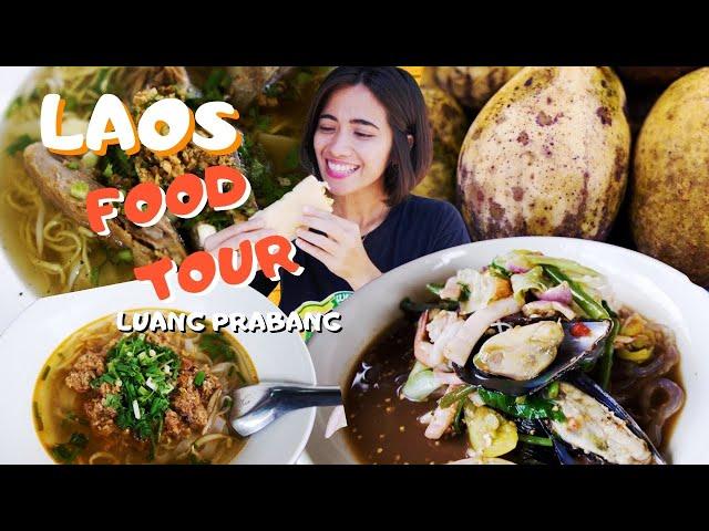 LAOS STREET FOOD | Food Tour in Luang Prabang Volume 1