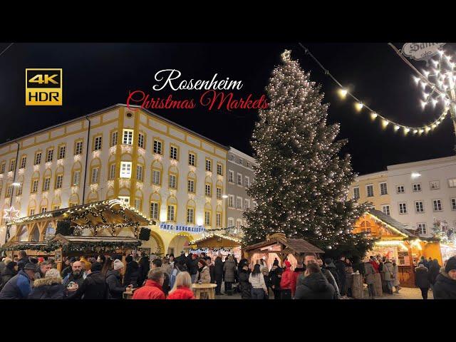 Rosenheim Christmas Market & its 50 lovingly designed stalls - 4K HDR