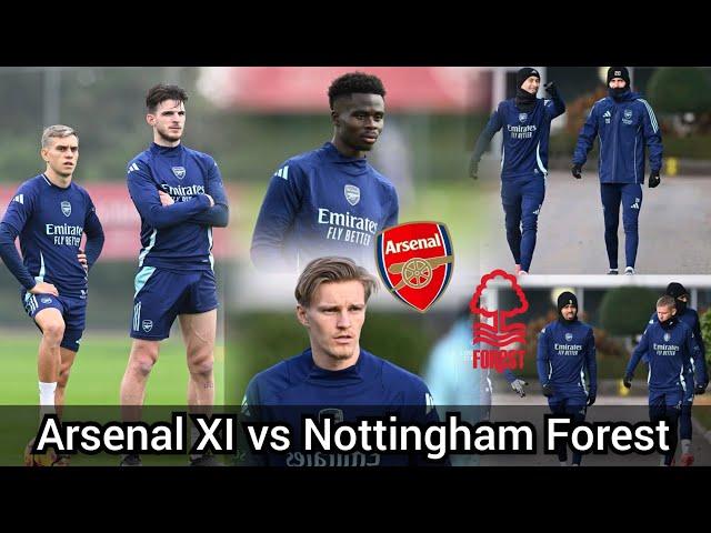 arsenal training | Bukayo Saka, Troassard, Odegaard, Calafiori, Tomiyasu, Rise, Zinchenko, Timber