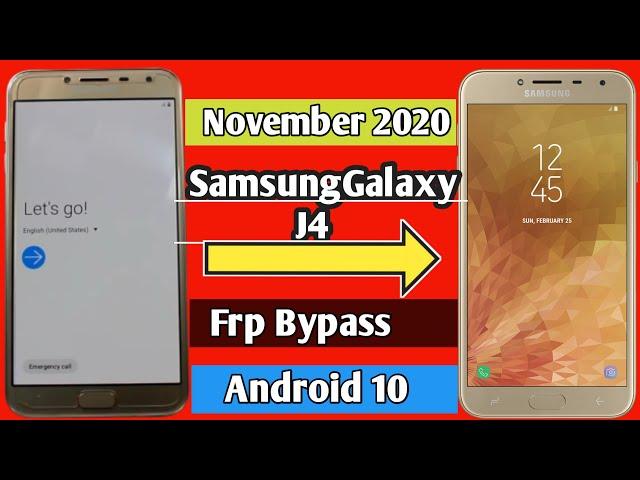 Samsung Galaxy J4 Bypass Google Account Lock | Frp/Bypass| Android 10 New Method without pc.