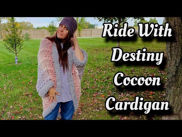 Easy Crochet Cocoon Cardigan Pattern Tutorial - Ride With Destiny