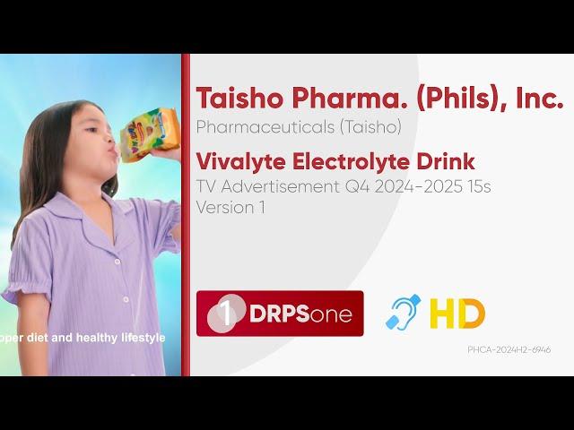 Vivalyte Electrolyte Drink TV Ad Q4 2024-2025 15s (Philippines, Version 1) [CC/HD]