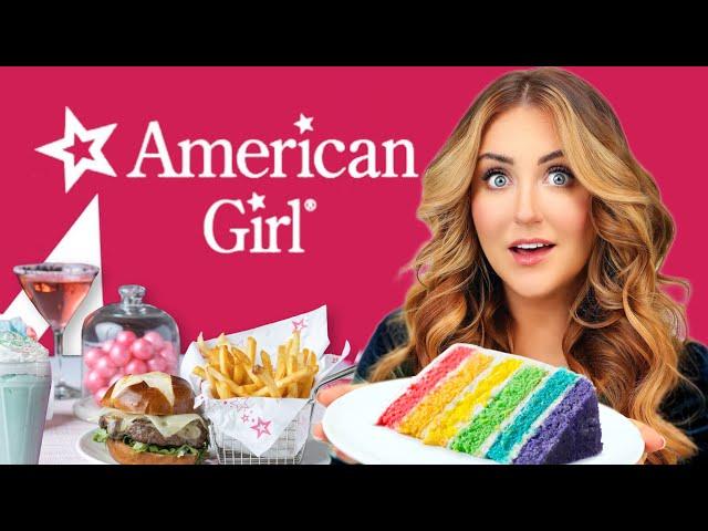 I Ate EVERYTHING at the AMERICAN GIRL RESTAURANT