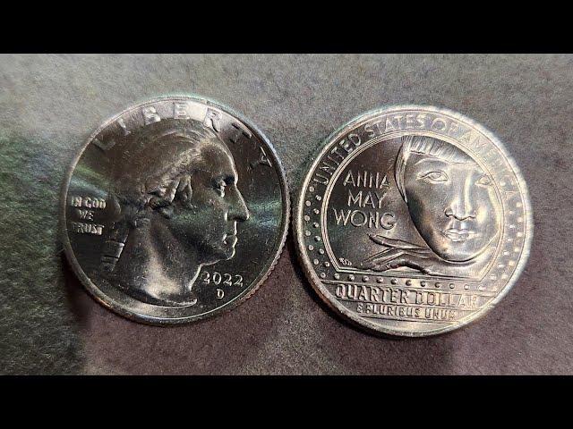 Die Chip errors found on 2022P Anna May Wong Quarter #error #errorscoin